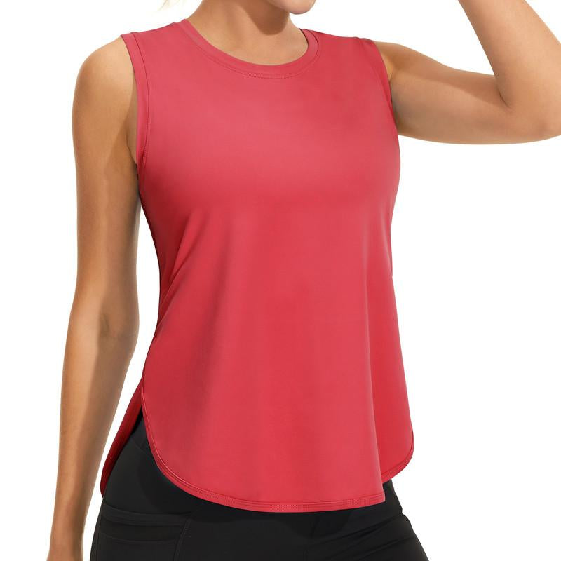 JOYSPELS Workout Tank Tops for Women Ice Silk Cool-Dry Sleeveless Loose Fit