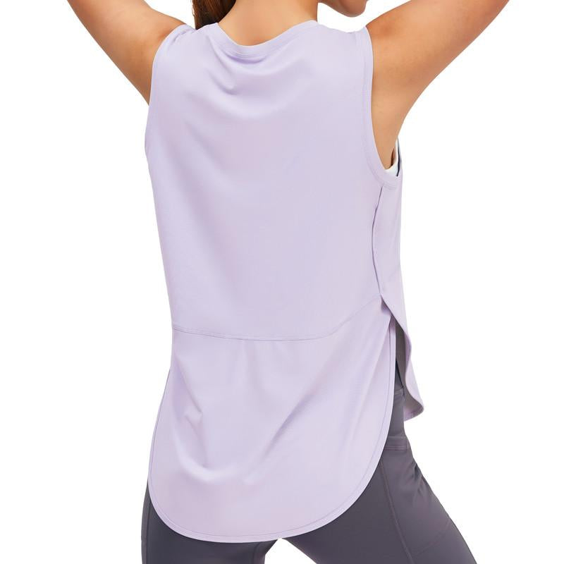 JOYSPELS Workout Tank Tops for Women Ice Silk Cool-Dry Sleeveless Loose Fit