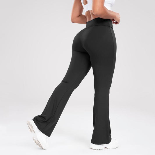 Women'S Flare Leg Yoga Leggings, High Stretch Nylon & Spandex Material, Hip Lifting Bootcut Pants Activewear Sports Leggings Compression Pants